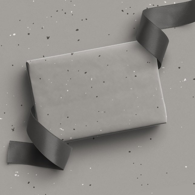 Neutral speckle simple camp mug outdoorsy holiday wrapping paper (Creator Uploaded)