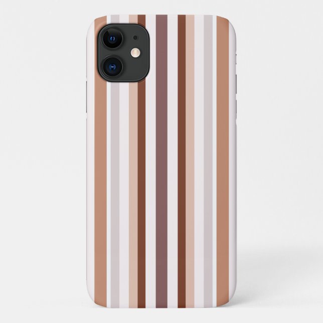 Neutral Stripes Case-Mate iPhone Case (Back)