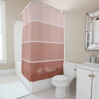 Neutral Terracotta | Ombre Stripes with Script