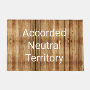 Neutral Territory Custom Doormat Blonde
