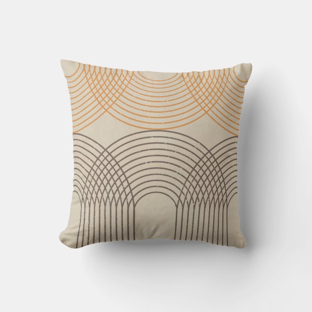 Neutral Textured Lines Cushion (Front)