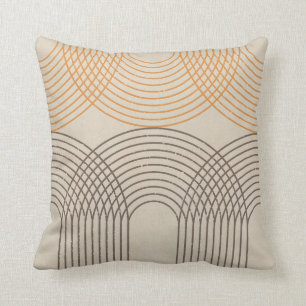 Neutral Textured Lines Cushion