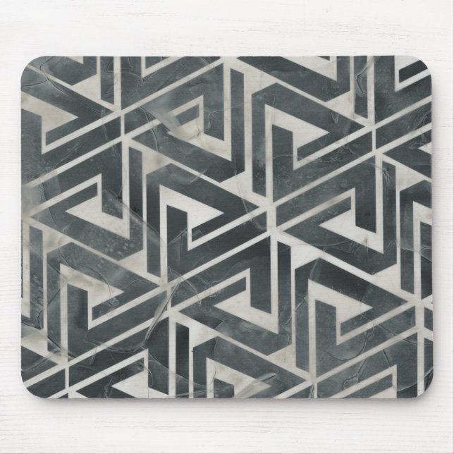 Neutral Tile Collection - Geometric Mouse Pad (Front)