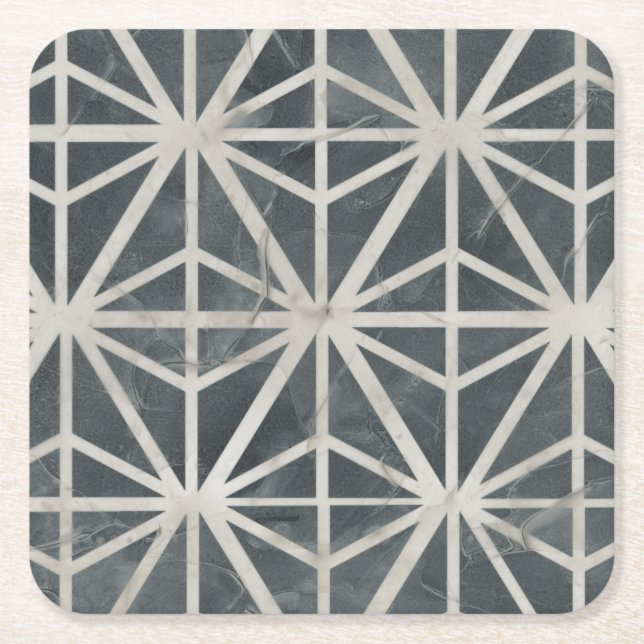 Neutral Tile Collection Square Paper Coaster (Front)