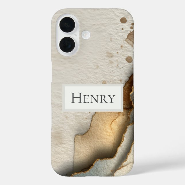Neutral Torn Paper  Case-Mate iPhone Case (Back)