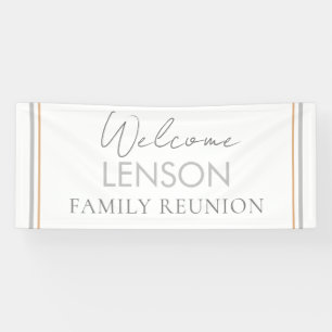 Neutral, Trendy Family Reunion banner