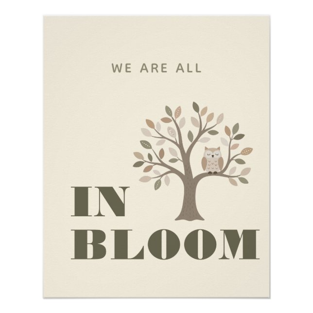 Neutral Trendy School Poster | Homeschool Decor  (Front)