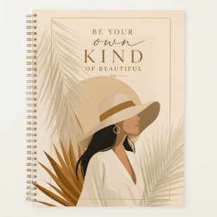 Neutral Tropical Fashion Woman Minimalist Planner
