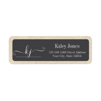 Neutral Tutor Return Address Label 