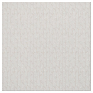 Neutral Vertical Floral Stripe Beige and White Fabric