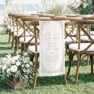 Neutral Vintage Reserved Seat In Loving Memory Banner