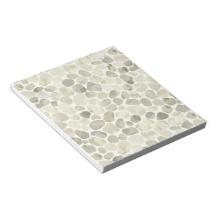 Neutral Watercolour paint-style Pebble Patterned Notepad