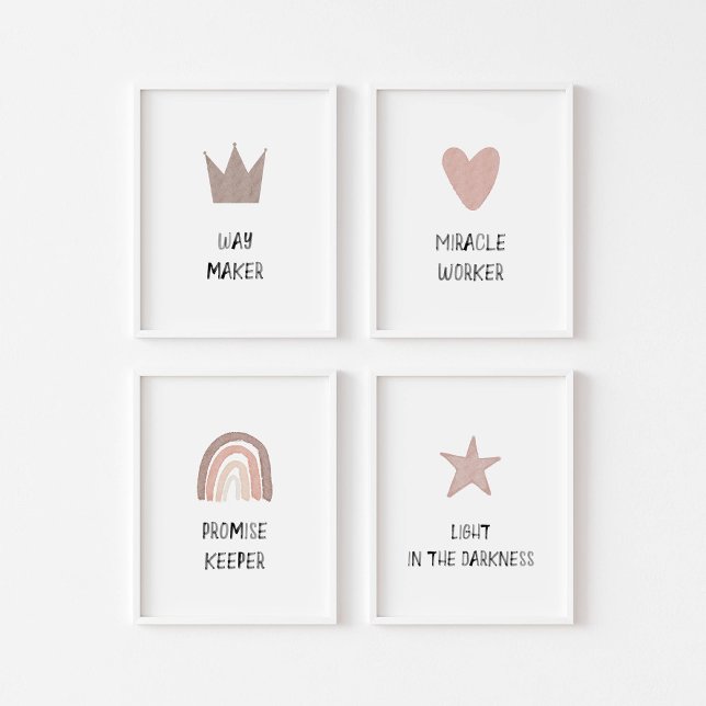 Neutral Way maker poster set of 4 (Creator Uploaded)