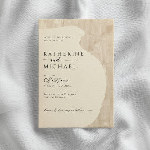 Neutral Wedding Invitation