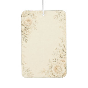 Neutral Wedding with Refined Florals Car Air Freshener