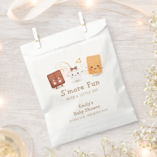 Neutral Whimsical S'more Fun Baby Shower Favour Bag