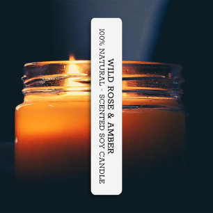 Neutral White Candle Tamper-proof Seal Labels