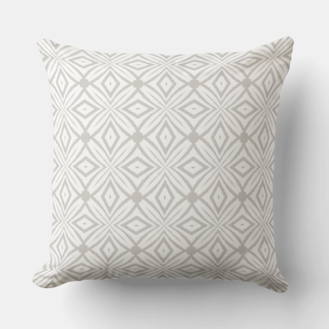 Neutral & White Modern Pillow (Front)