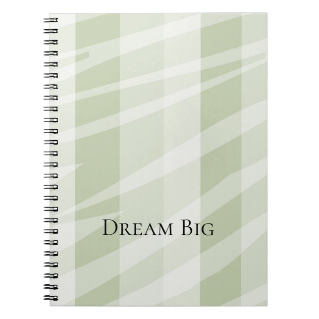 Neutral Zebra Print Notebook (Front)