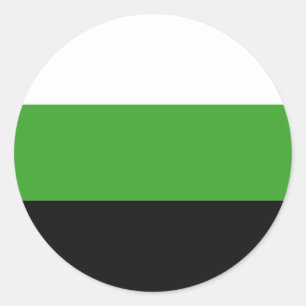 Neutrois Pride Flag Classic Round Sticker