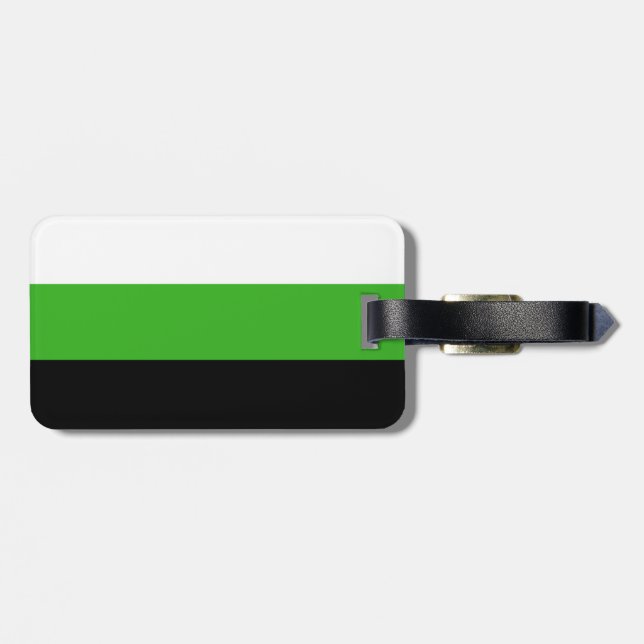 Neutrois pride flag luggage tag (Back Horizontal)