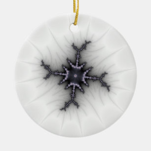 Neutron Star - Fractal Art Ceramic Tree Decoration