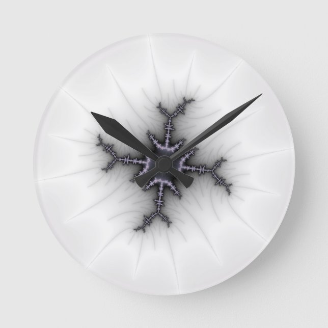 Neutron Star - Fractal Art Round Clock (Front)