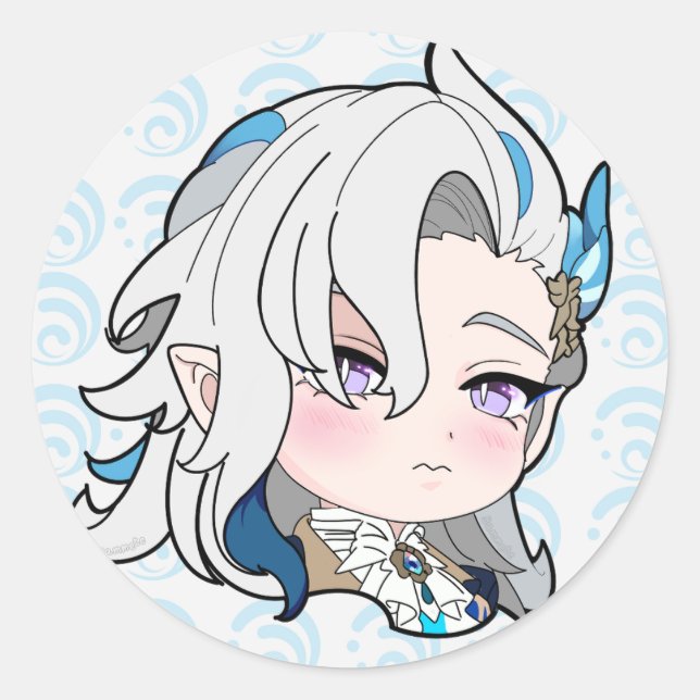 Neuvillette Sticker Chibi (Front)