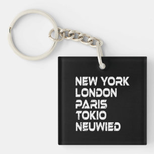 Neuwied New York London Tokio Paris Anhänger Key Ring