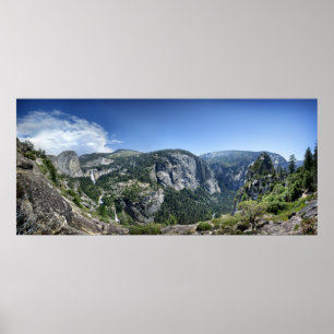 Nevada and Vernal Falls - Yosemite Poster