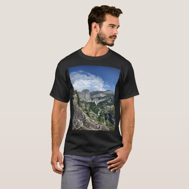 Nevada and Vernal Falls - Yosemite T-Shirt (Front Full)