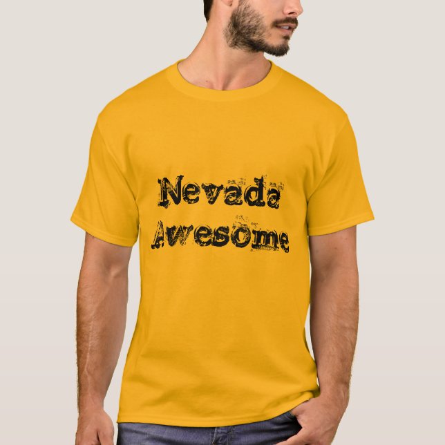 Nevada Awesome Quote Men's T-shirt (Front)