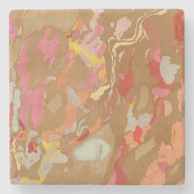 Nevada Basin Geological Stone Coaster (Front)