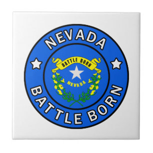 Nevada Battle Born Ceramic Tile
