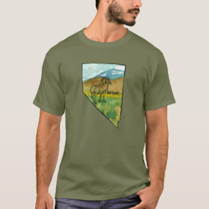 Nevada Bighorn Wildlife Desert Mountains T-Shirt