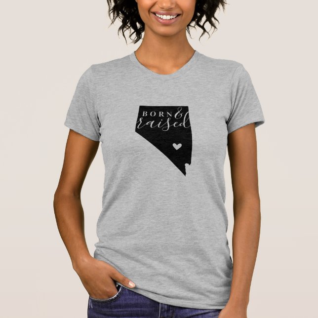 Nevada Born and Raised State Tee (Front)