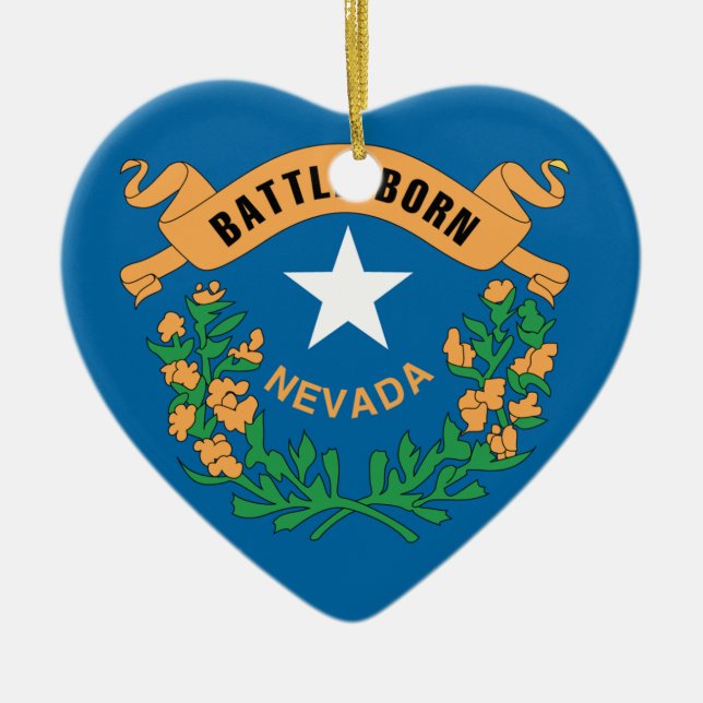 NEVADA CERAMIC TREE DECORATION (Front)