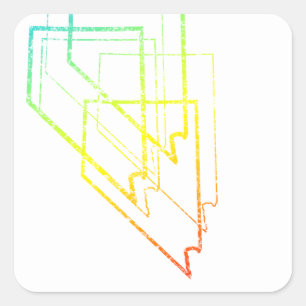 nevada chill blur square sticker