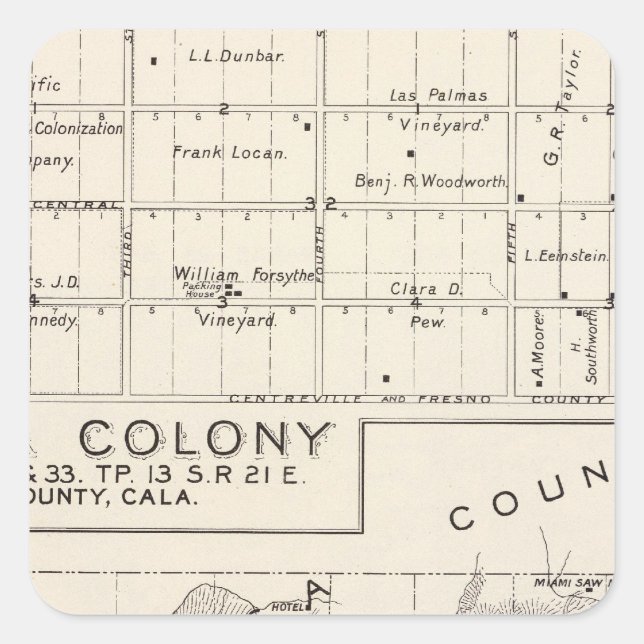 Nevada Colony Square Sticker (Front)