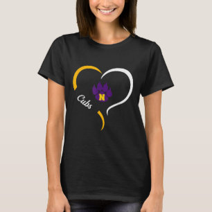 Nevada Cubs Logo Half Heart Slogan Hs T-Shirt