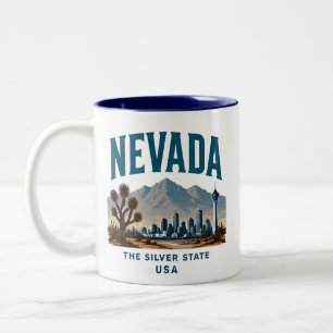 Nevada Desert Adventure Two-Tone Coffee Mug