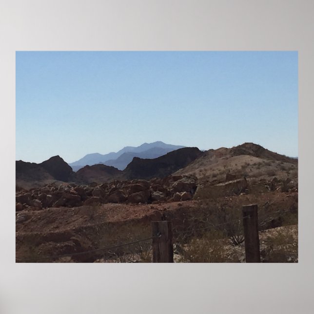 Nevada Desert Mountains Poster (Front)