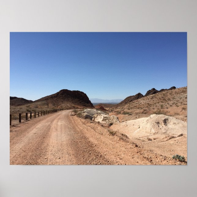 Nevada Desert Roadway Poster (Front)