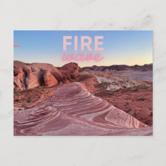 Nevada Fire Wave Hiking Nature Postcard