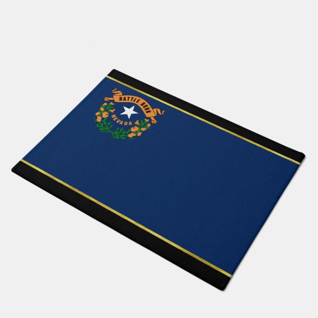 Nevada flag doormat (Angled)
