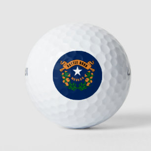 Nevada flag golf balls
