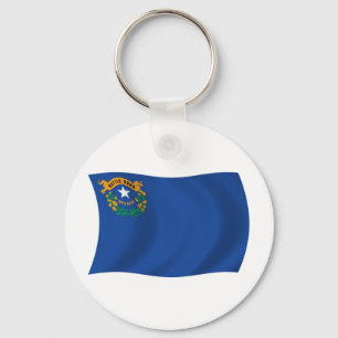 Nevada Flag Keychain