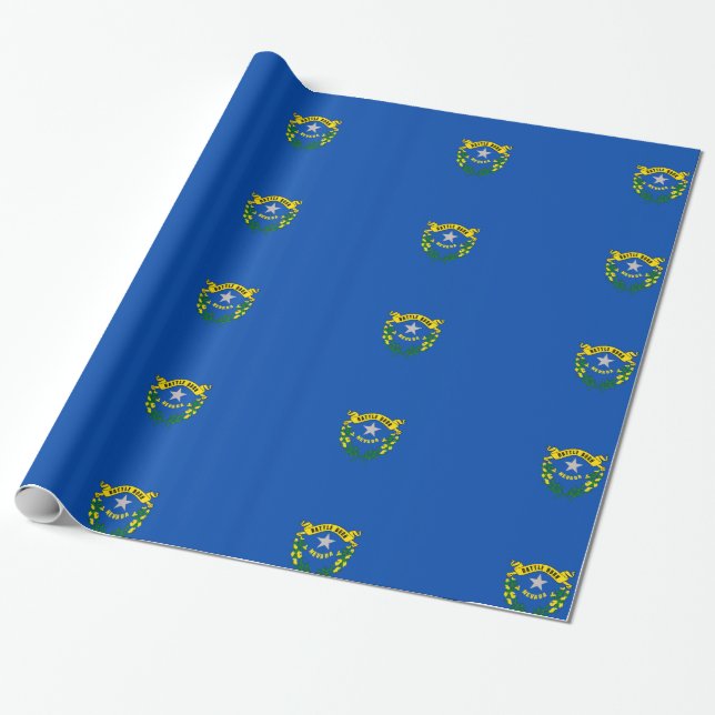 Nevada flag seal wrapping paper (Unrolled)