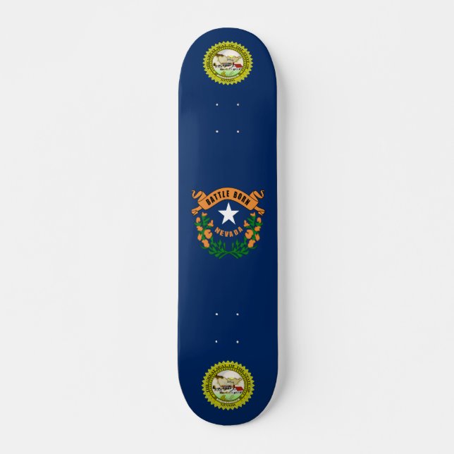Nevada flag skateboard (Front)