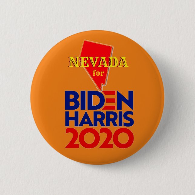 Nevada for Biden Harris 2020 6 Cm Round Badge (Front)